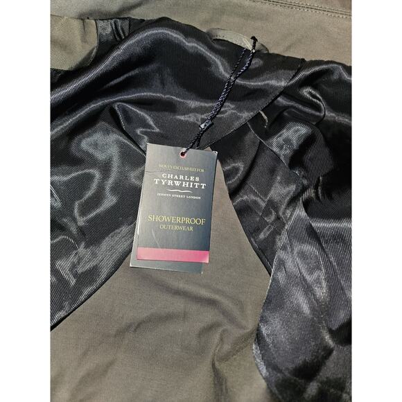 NWT! Charles Tyrwhitt Showerproof Field Jacket Charcoal Size Medium $300 - Picture 10 of 13